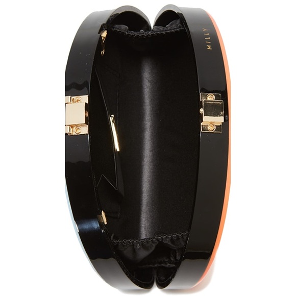 RARE MILLY Half Moon Eyelash Clutch Bag - Picture 6 of 8